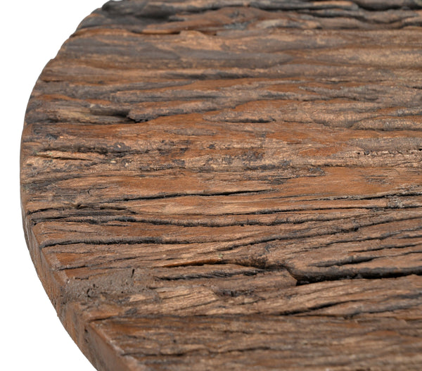 Inverted Wood And Iron Side Table Side Tables