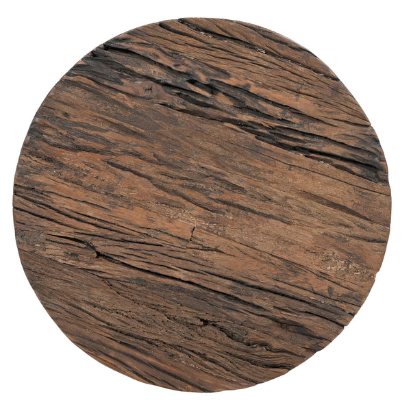 Inverted Wood And Iron Side Table Side Tables