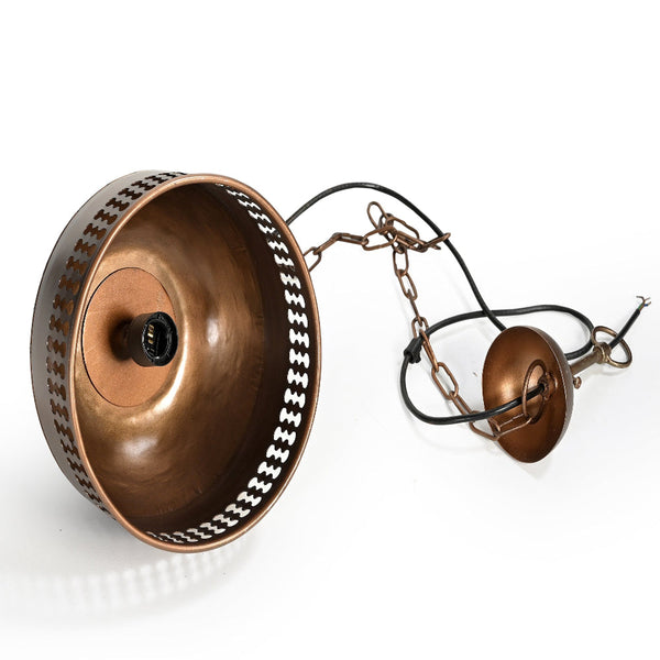 Copper Cut Out And Wood Hade Lamps