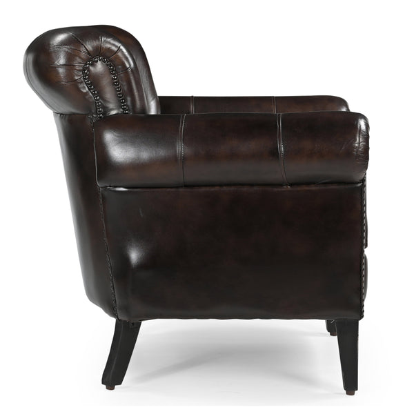 Chocolate Leather Armchair Sofas Armchairs & Couches