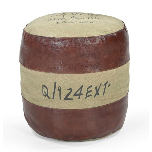 Philbee Interiors Savon France Round Hand Made Ottomans Footstools & Poufs