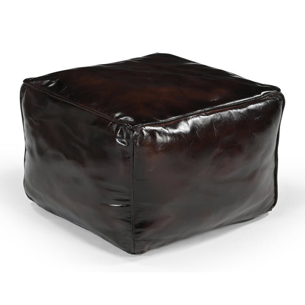 Square Chocolate Ottoman Ottomans Footstools & Poufs