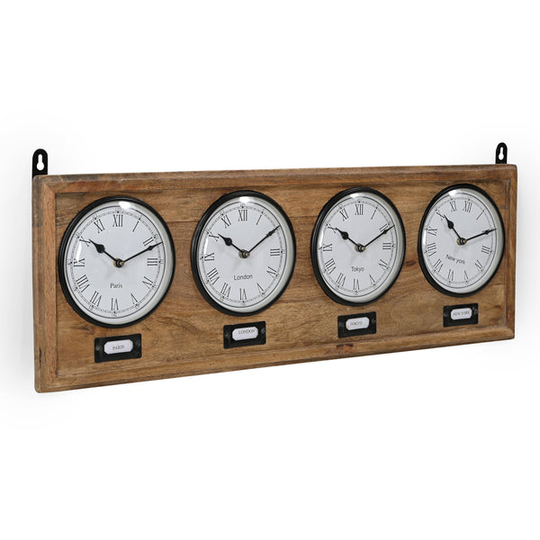 World Timber Clock Wall Clocks