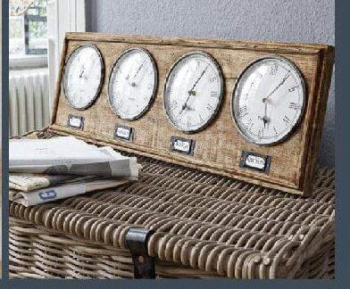 World Timber Clock Wall Clocks