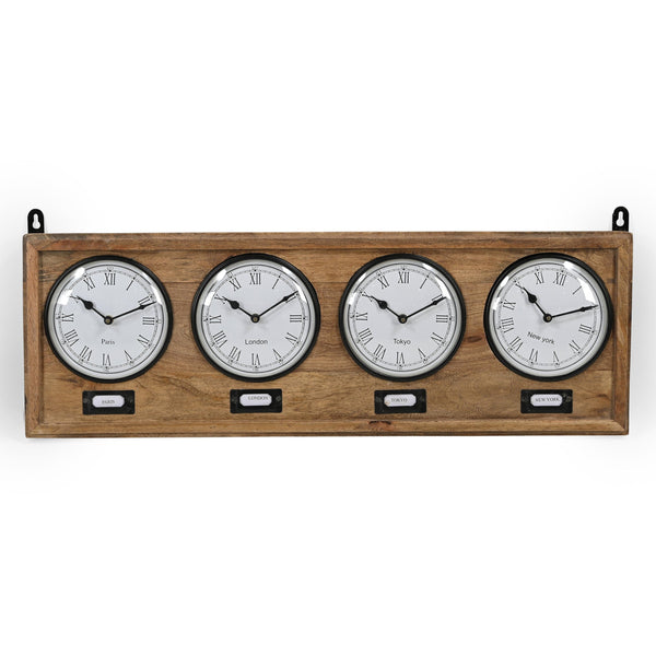 World Timber Clock Wall Clocks