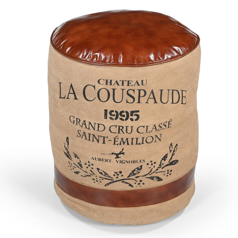 Philbee Interiors Chateau Canvas The Charlotte Ottomans Footstools & Poufs