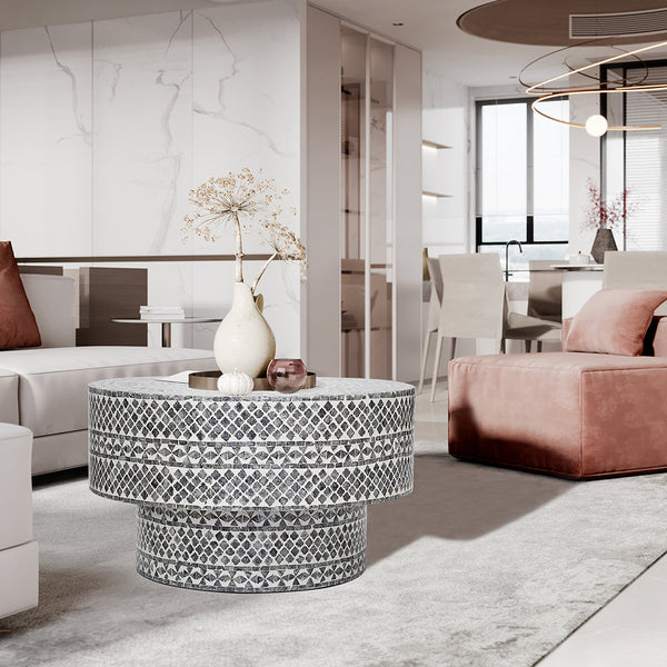 Diamond Mother Of Pearl Coffee Table Black Coffee Tables