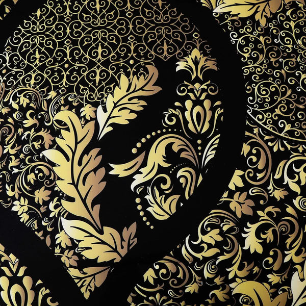 Regal Elegance Black And Gold 3 Pc Comforter & Pillow Cover Set King King Comforter Sets