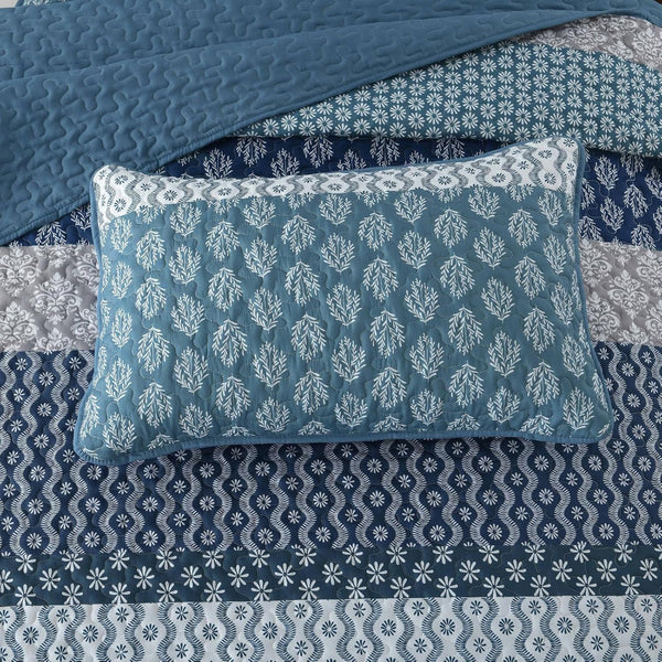 Classic Hydrangea Soft Quilted 3 Pc Bedspread & Pillow Cover Set Quilt Covers