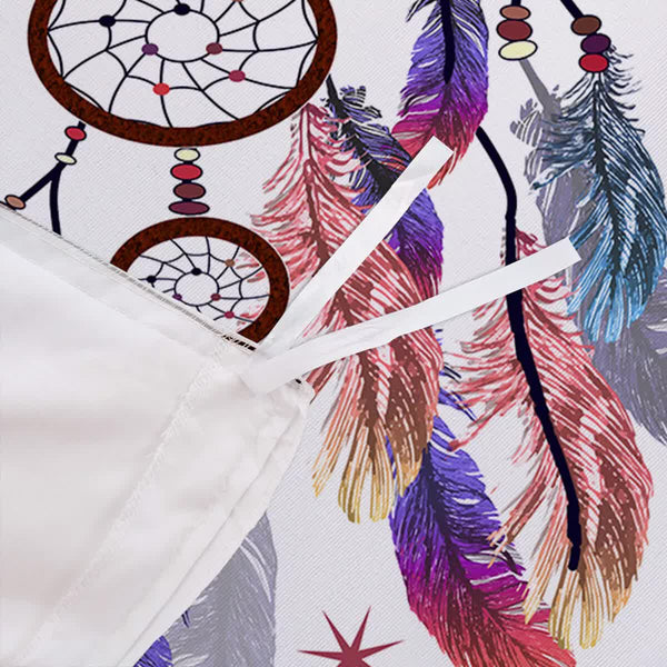 Dream Catcher Printed Duvet Cover Set With Matching Pillowcases White Double Bed Quilts