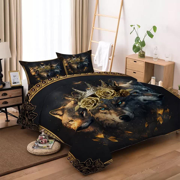 Nature Inspired Floral Duvet Cover Set Hypoallergenic Fabric King King Doonas