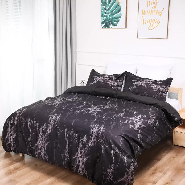 Styleforhome Bold Geometric Print Duvet Cover Set Eco Friendly Material Single Single Bed Quilts