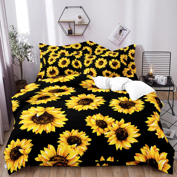 Scandi Dream Soft Floral Comforter Set Neutral 3Piece Look Comforter Sets Queen