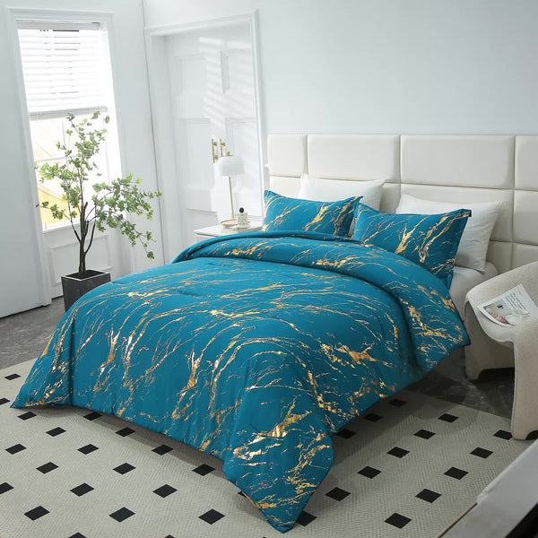 Cozy Cloud 3 Teal Piece Comforter Bundle Instagramready Bedroom Comforter Sets Queen