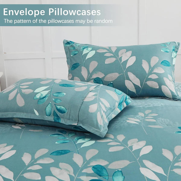 Glowup Bedroom Teal Comforter – 3‑Piece Insta‑Aesthetic Set Comforter Sets Queen