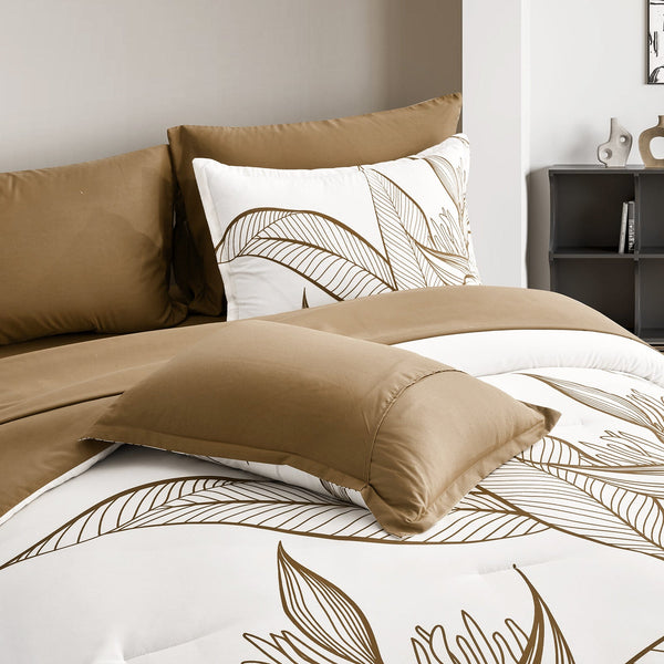 King Size Floral Comforter Set With Pillowcases King Comforter Sets