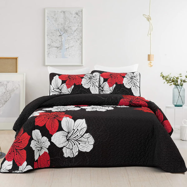Glorious Quilted Coverlet And Pillowcovers Set: Unmatched Beauty Queen Size Queen Doonas