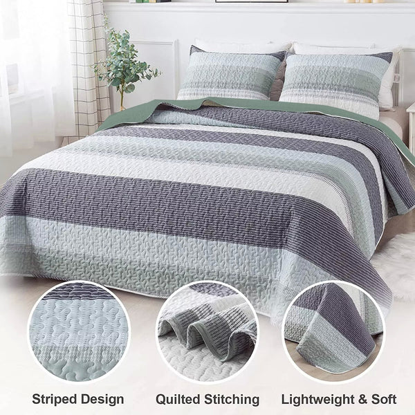 Ethereal Quilted Bedspread And Pillowcases Set: Dreamy Addition To Your Home Queen Size Queen Doonas