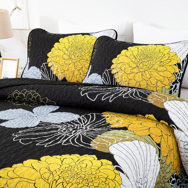 Refined Quilted Bedspread And Pillowcases Set Perfect Harmony Of Comfort And Style Queen Size Queen Doonas