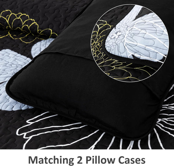 Refined Quilted Bedspread And Pillowcases Set Perfect Harmony Of Comfort And Style Queen Size Queen Doonas