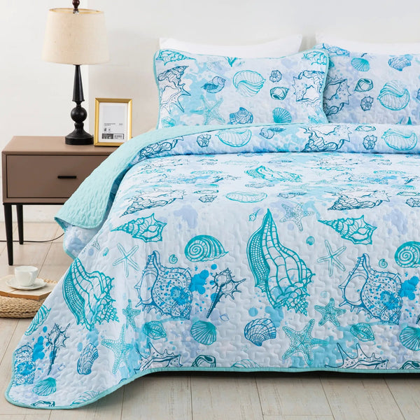 Inviting Quilted Bedspread And Pillowcovers Set: Ideal For All Seasons Queen Size Queen Doonas