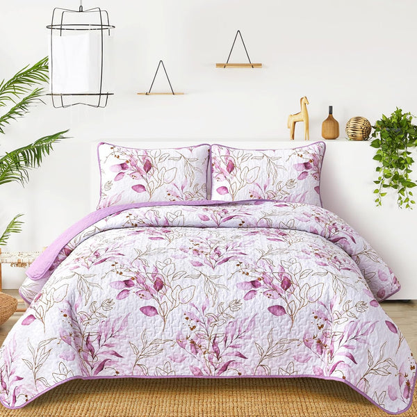 Unique Quilted Bedspread And Pillow Covers Set: Stand Out In Style Queen Size Queen Doonas