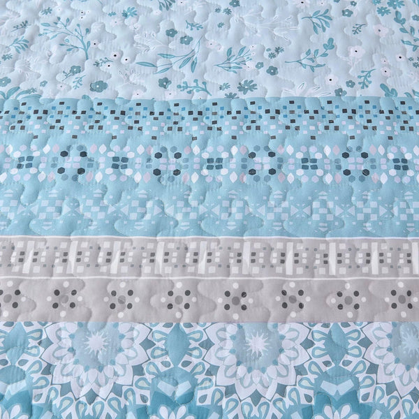 Peaceful Quilted Coverlet And Pillow Covers Set Relax Unwind Queen Size Queen Doonas