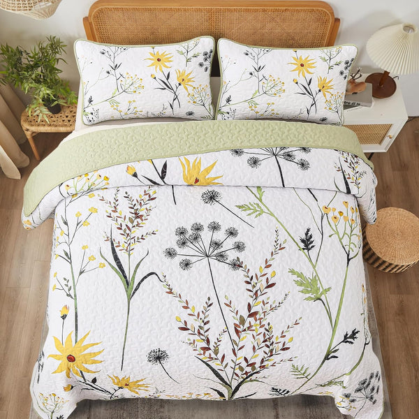 Decorative Quilted Coverlet And Pillowcases Set: Elevate Your Home Queen Size Queen Doonas