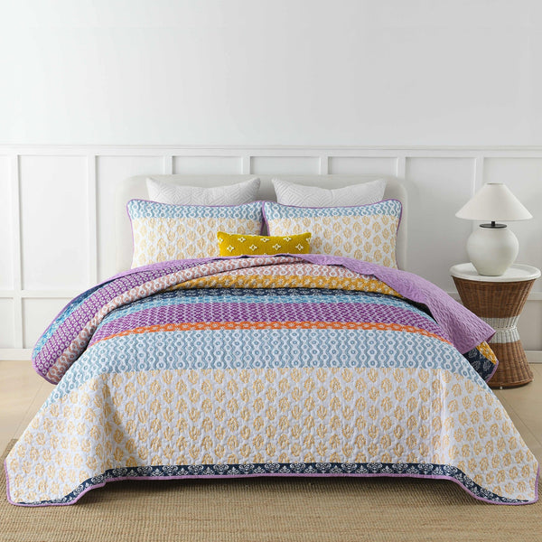 Quirky Quilted Coverlet And Pillow Covers Set Add Personality To Your Space Queen Size Queen Doonas