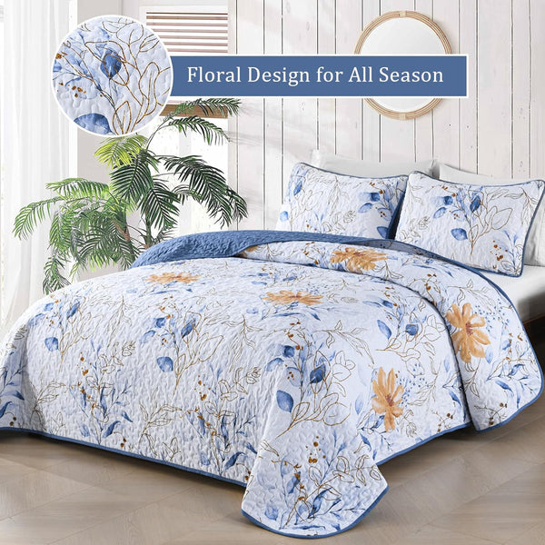Quietude Quilted Coverlet And Pillow Covers Set Perfect For Relaxation Queen Size Queen Doonas