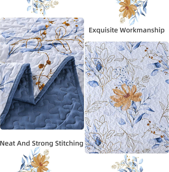 Quietude Quilted Coverlet And Pillow Covers Set Perfect For Relaxation Queen Size Queen Doonas