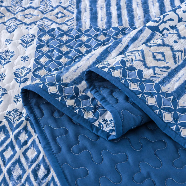 Blissful Quilted Bedspread And Pillowcovers Set: Relax In Style Queen Size Queen Doonas