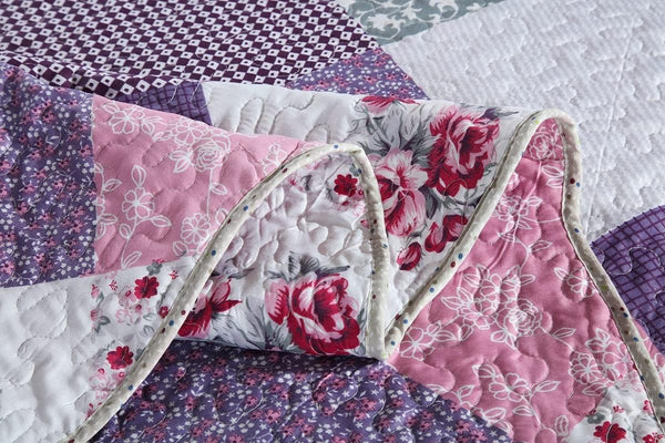 Quaint Quilted Bedspread And Pillow Covers Set Perfect For A Cozy Retreat Queen Size Queen Doonas