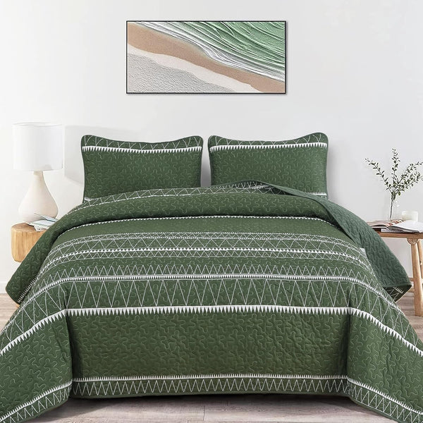 Elegant Quilted Bedspread And Pillowcases Set: Perfect For Luxe Bedroom Feel Queen Size Queen Doonas