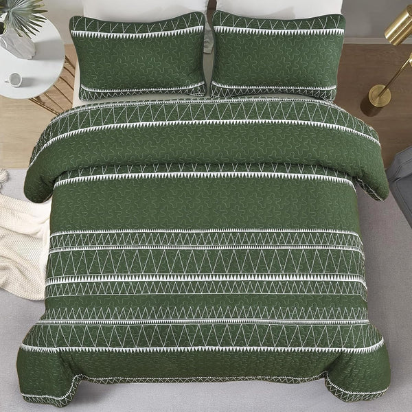 Elegant Quilted Bedspread And Pillowcases Set: Perfect For Luxe Bedroom Feel Queen Size Queen Doonas
