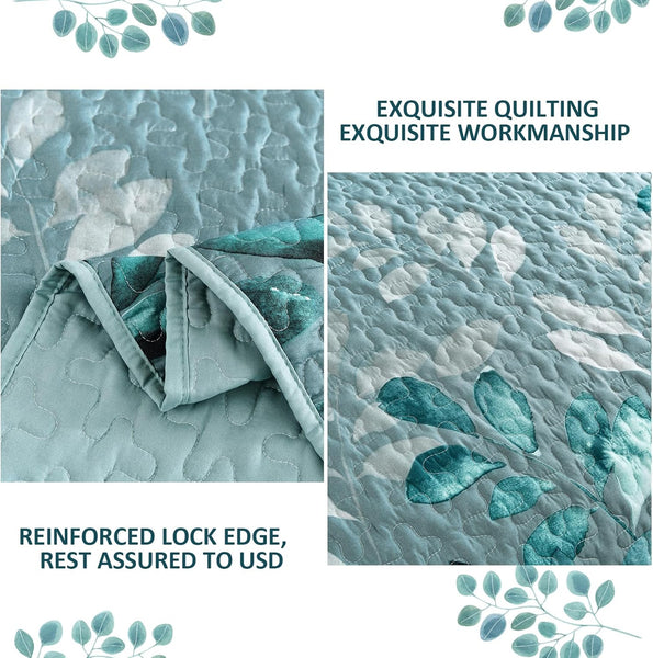 Crafted Quilted Bedspread And Pillowcases Set: Testament To Elegance Queen Size Queen Doonas