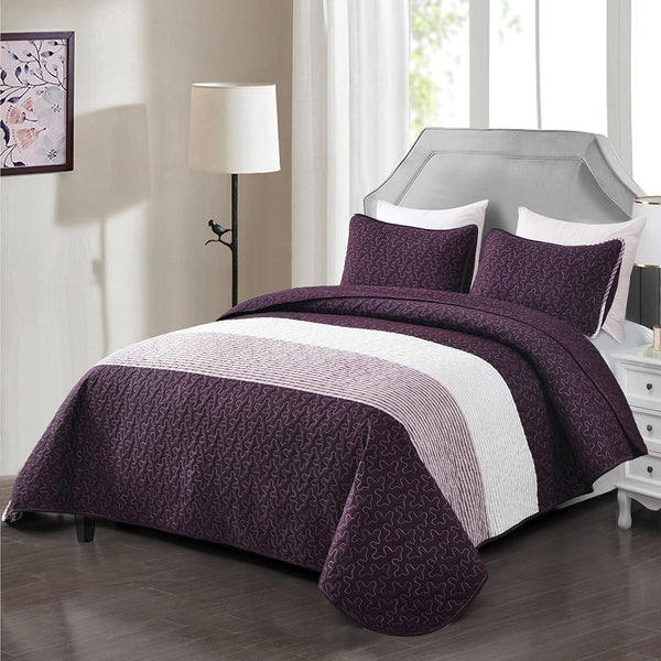 Radiant Quilted Coverlet And Pillow Covers Set Brighten Any Room Queen Size Queen Doonas