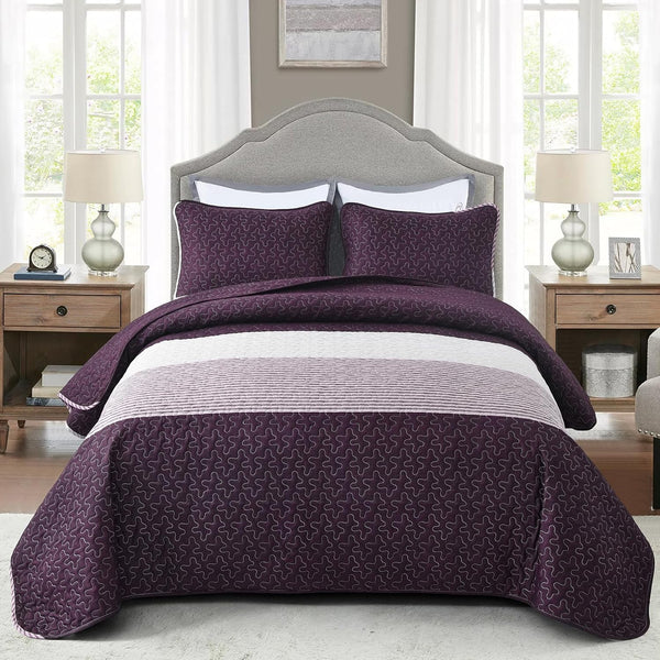 Radiant Quilted Coverlet And Pillow Covers Set Brighten Any Room Queen Size Queen Doonas