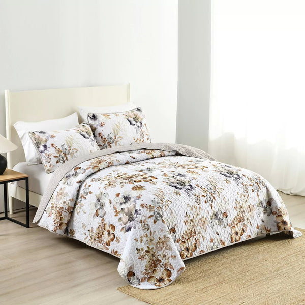 Zen Quilted Bedspread And Pillow Covers Set: Find Your Inner Peace Queen Size Queen Doonas