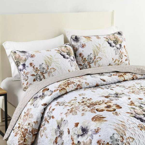 Zen Quilted Bedspread And Pillow Covers Set: Find Your Inner Peace Queen Size Queen Doonas