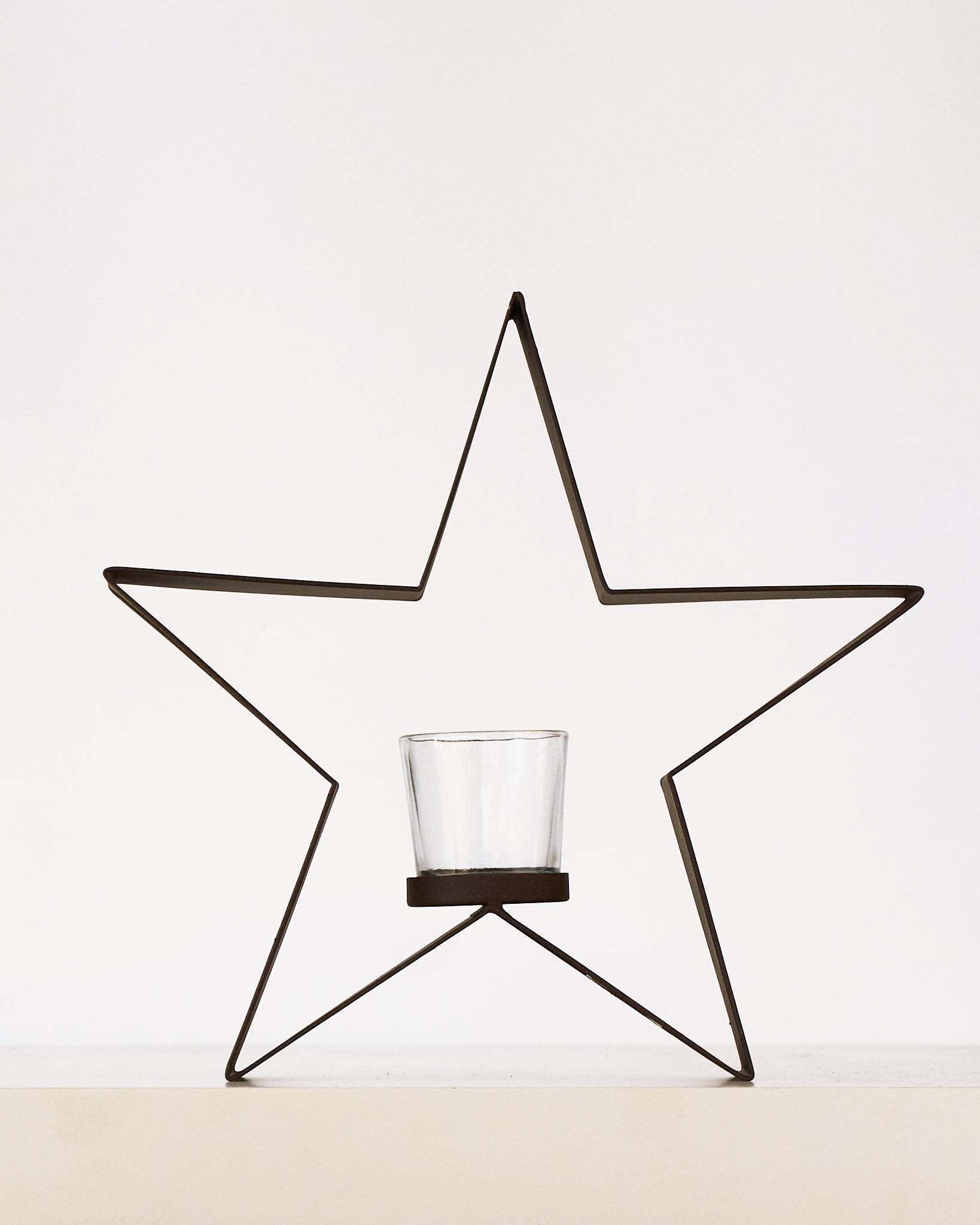 Casa Verde Shaker Star With Votive Rust 29X5x27cm Candle Holders & Accessories