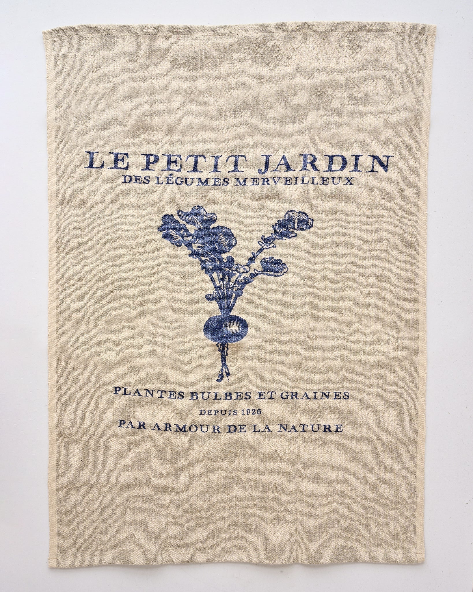 Casa Verde Tea Towel Vintage Linen Cott Petit Jardin Tea Towels & Dishcloths