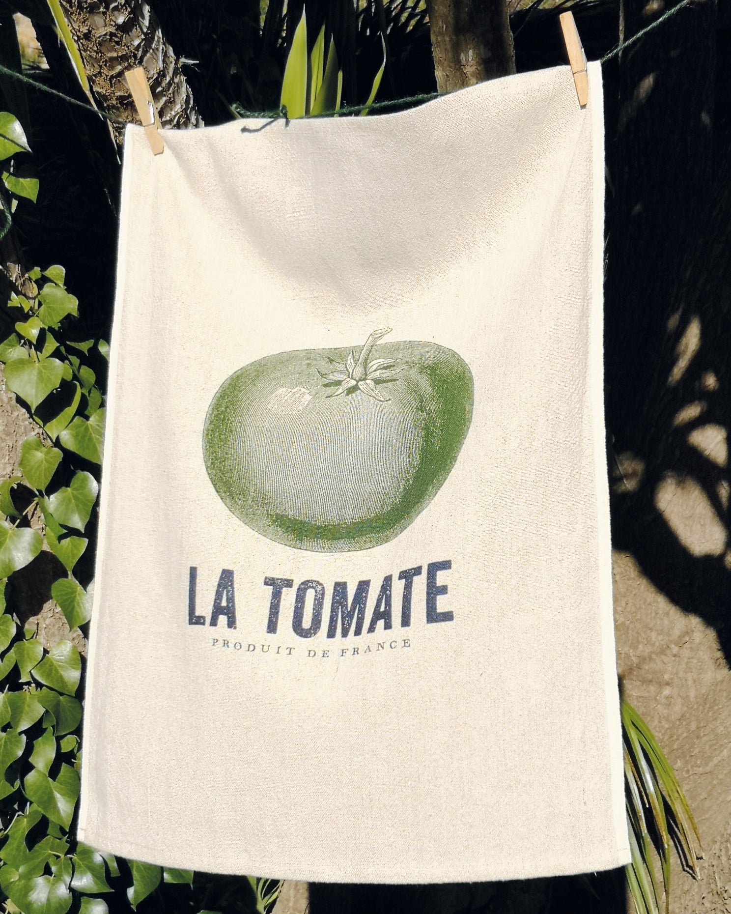 Casa Verde Tea Towel Vintage Linen Cott La Tomate Tea Towels & Dishcloths