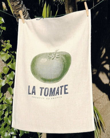 Casa Verde Tea Towel Vintage Linen Cott La Tomate Tea Towels & Dishcloths