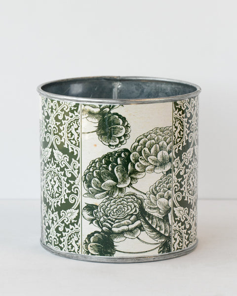 Tin Planter Raj Dahlia Set Of 4 Planters & Vases