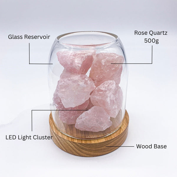 Aurora Crystal Diffuser Rose Quartz Diffusers