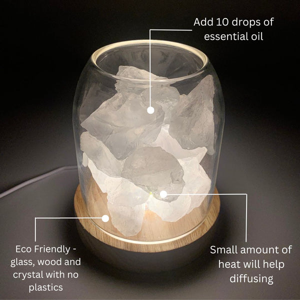 Aurora Crystal Diffuser Clear Quartz Diffusers