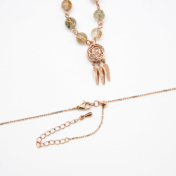 Gift Box Rose Gold Aroma Necklace + Purify Oil Blend Necklaces & Pendants