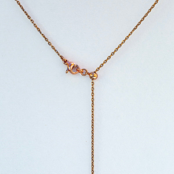 Gift Box Butterfly Rose Gold Aroma Necklace + Purify Oil Blend Necklaces & Pendants