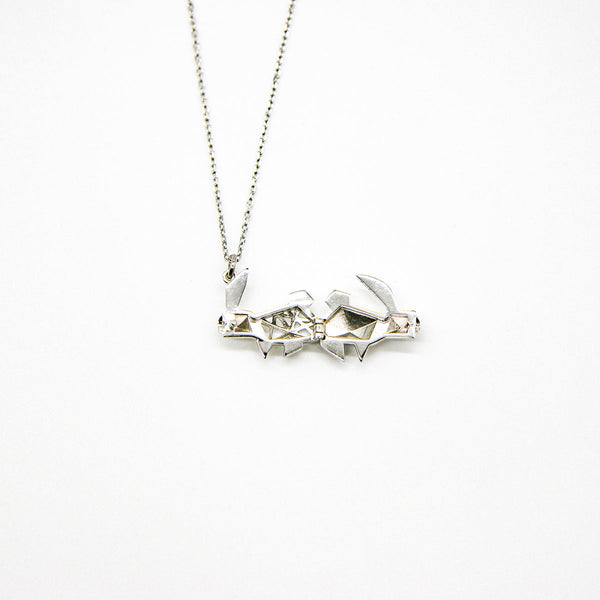 Gift Box Rabbit White Gold Aroma Necklace + Purify Oil Blend Necklaces & Pendants